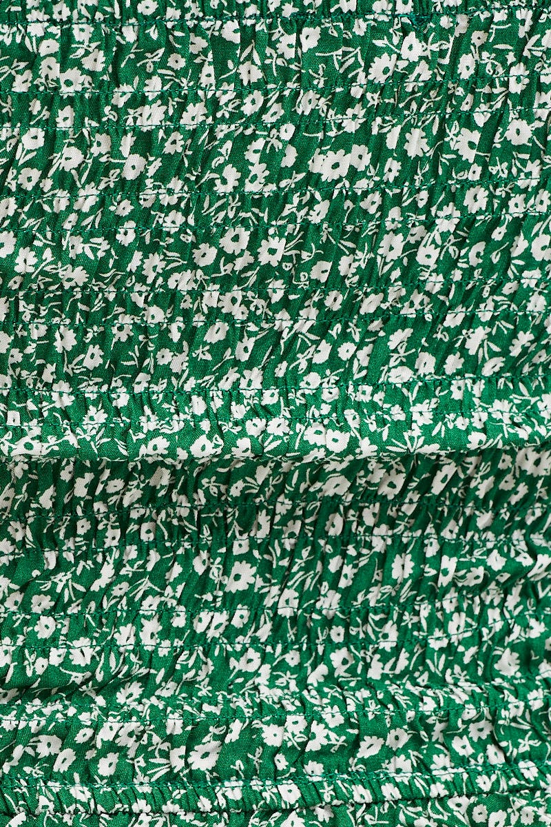 Print Ruched Singlet Sleeveless