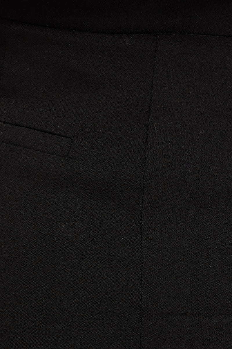 Black Mini Shorts High Rise