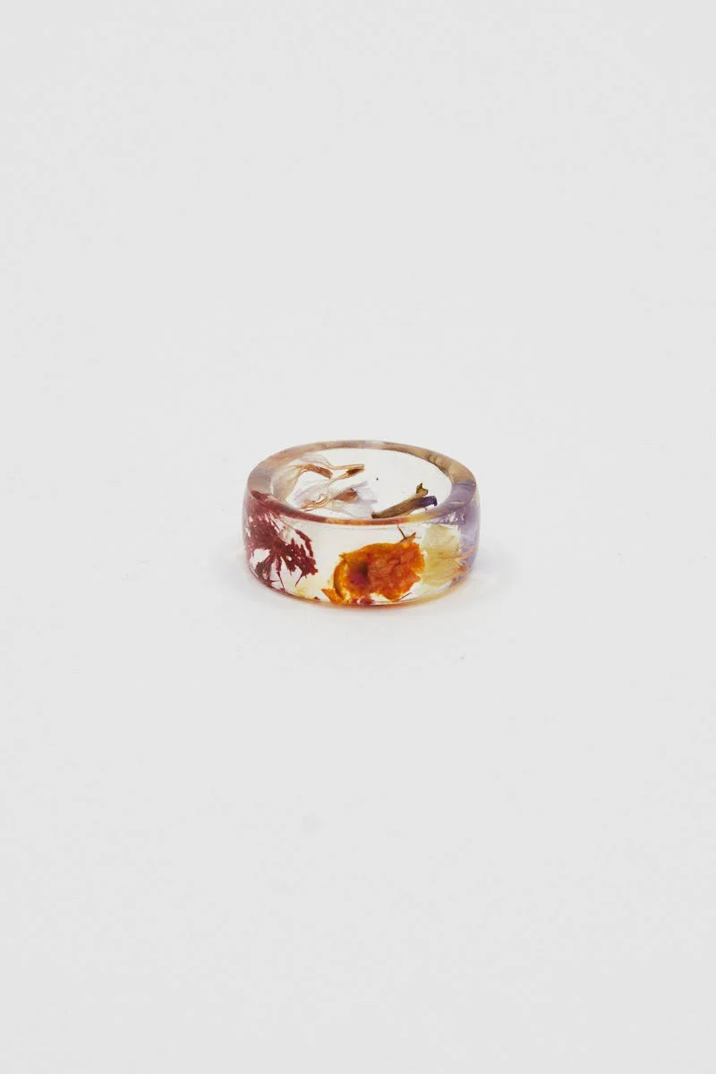 Multi Flower Resin Ring