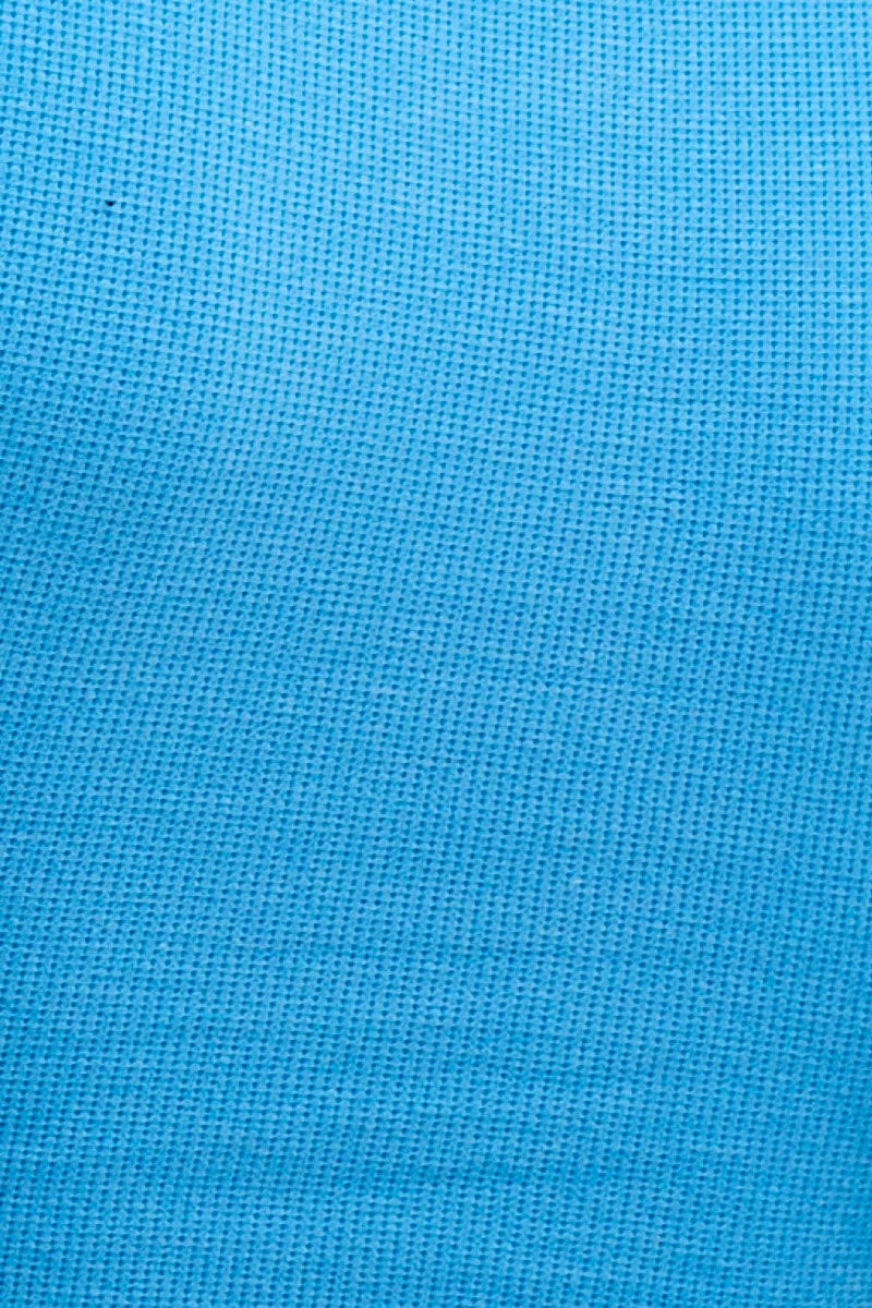 Blue Sutton Waffle Crew Neck Baby Tee