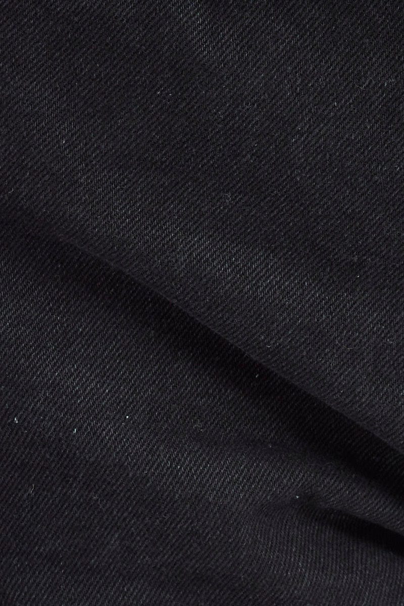 Black Ripped Denim Shorts