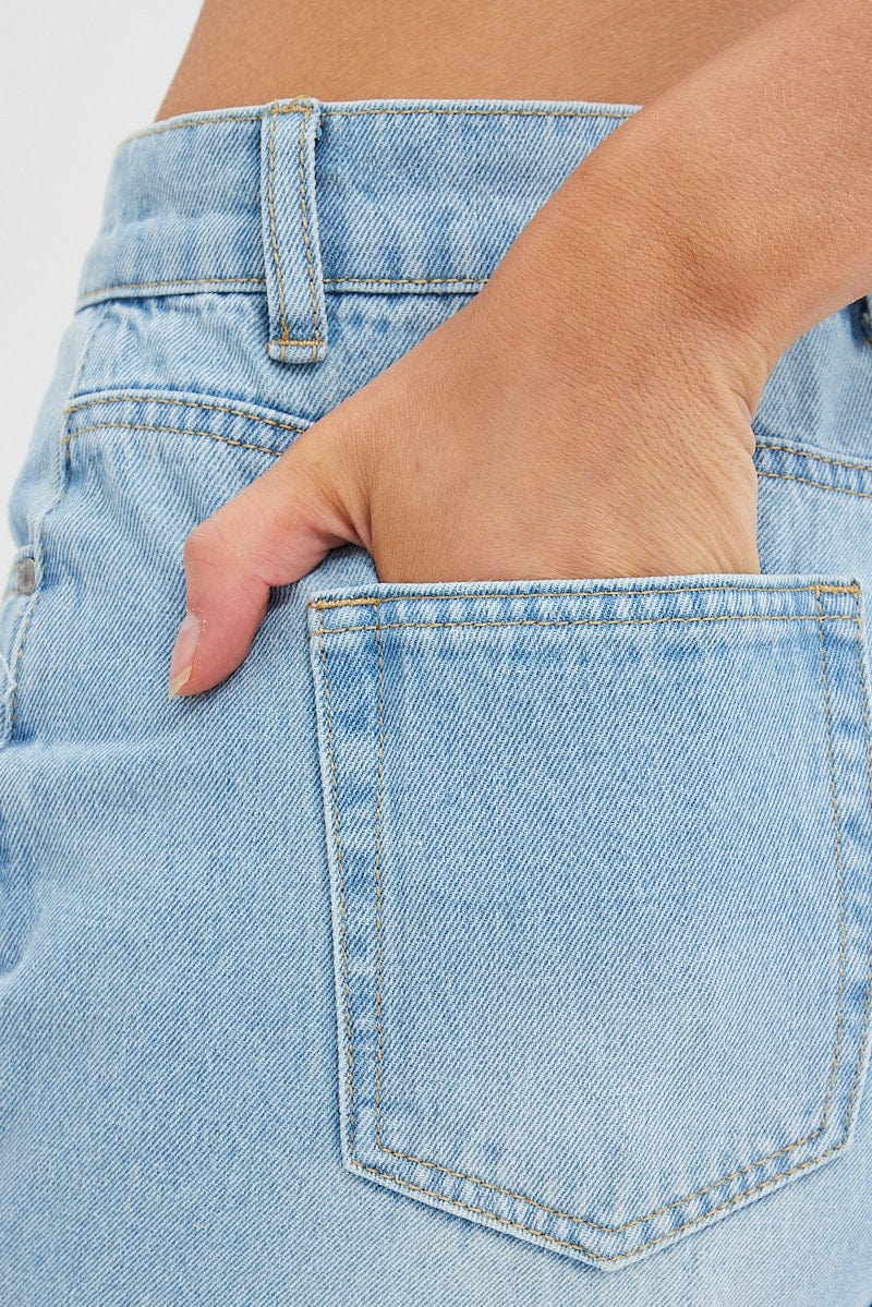 Denim Baggy Denim Jean Mid Rise