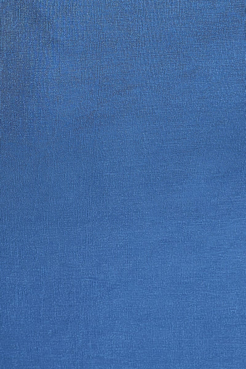 Blue Maxi Skirt High Rise