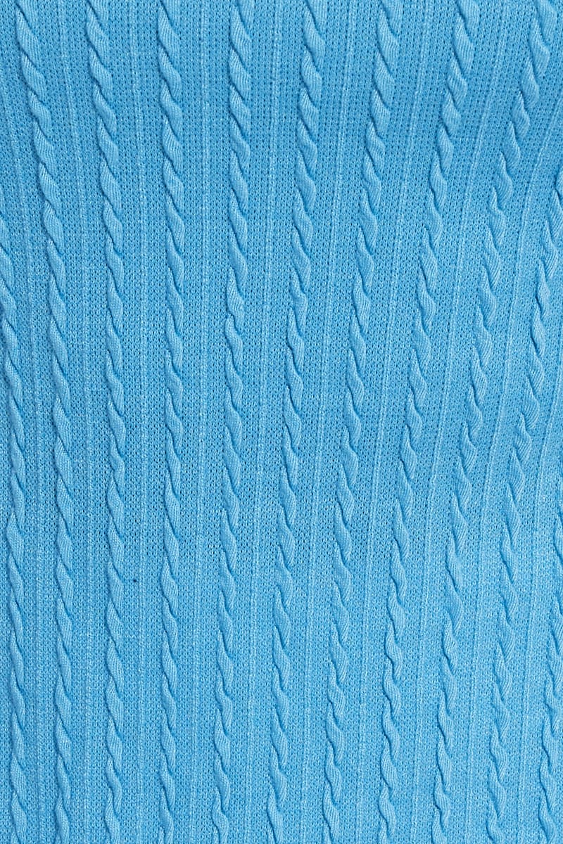 Blue Boob Tube Bandeau Sleeveless Texture