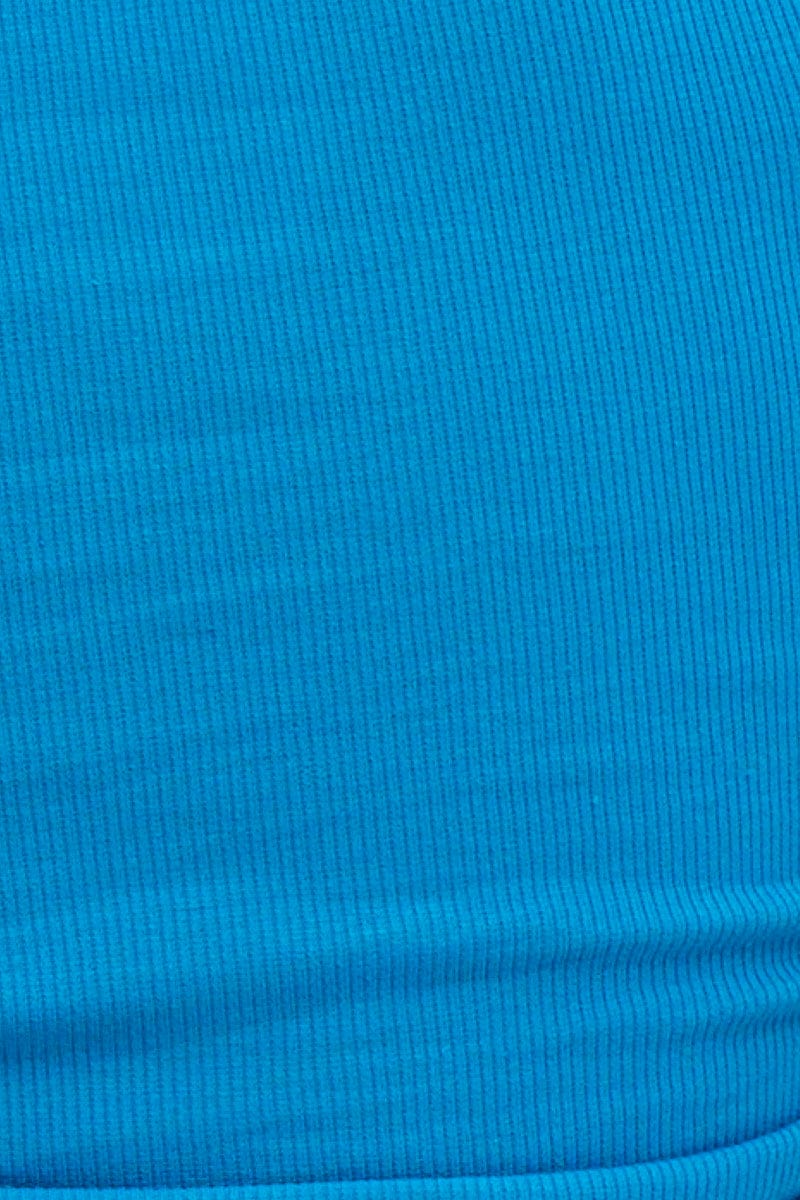 Blue Tie Side Baby Tee