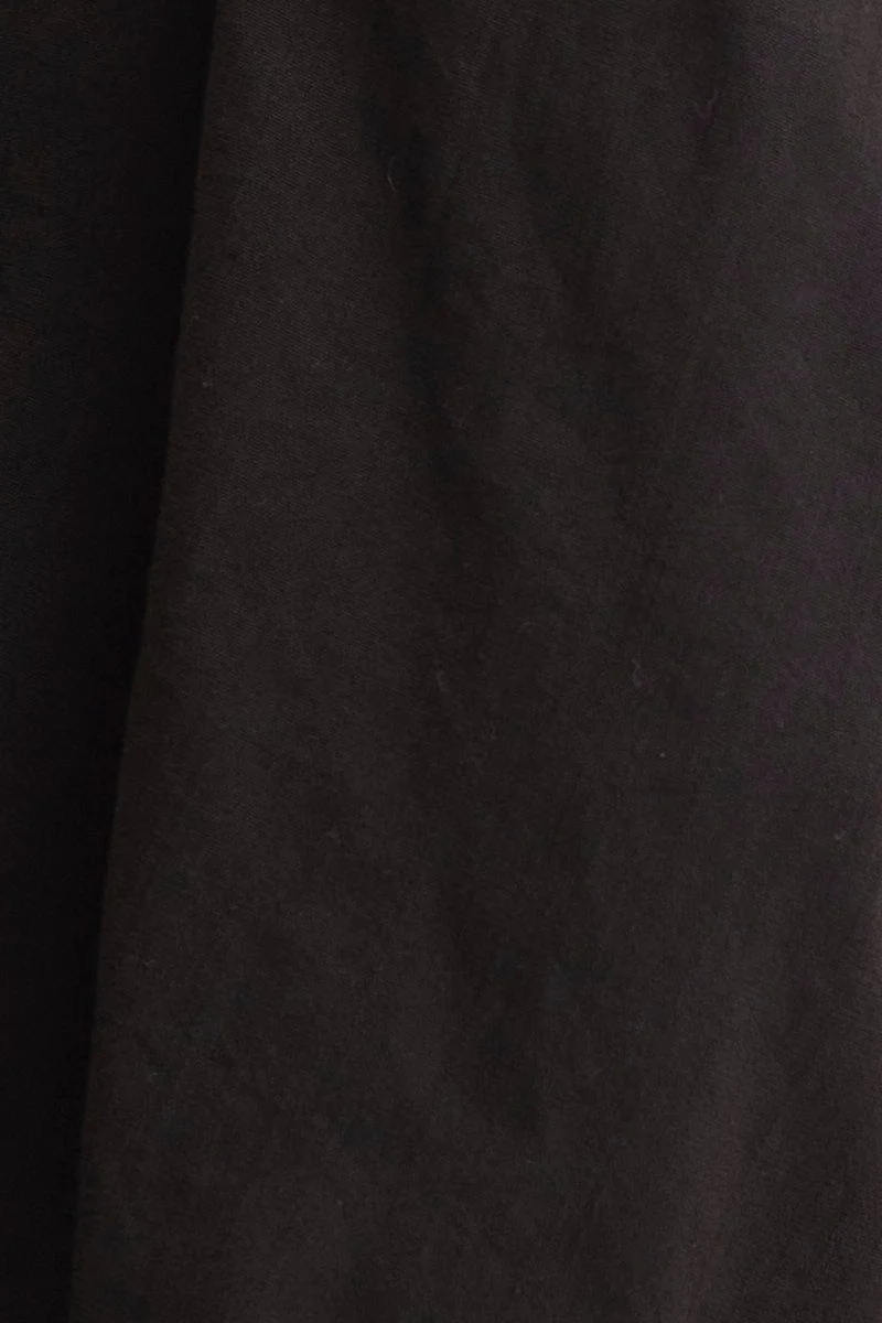 Black Crop Top Long Sleeve