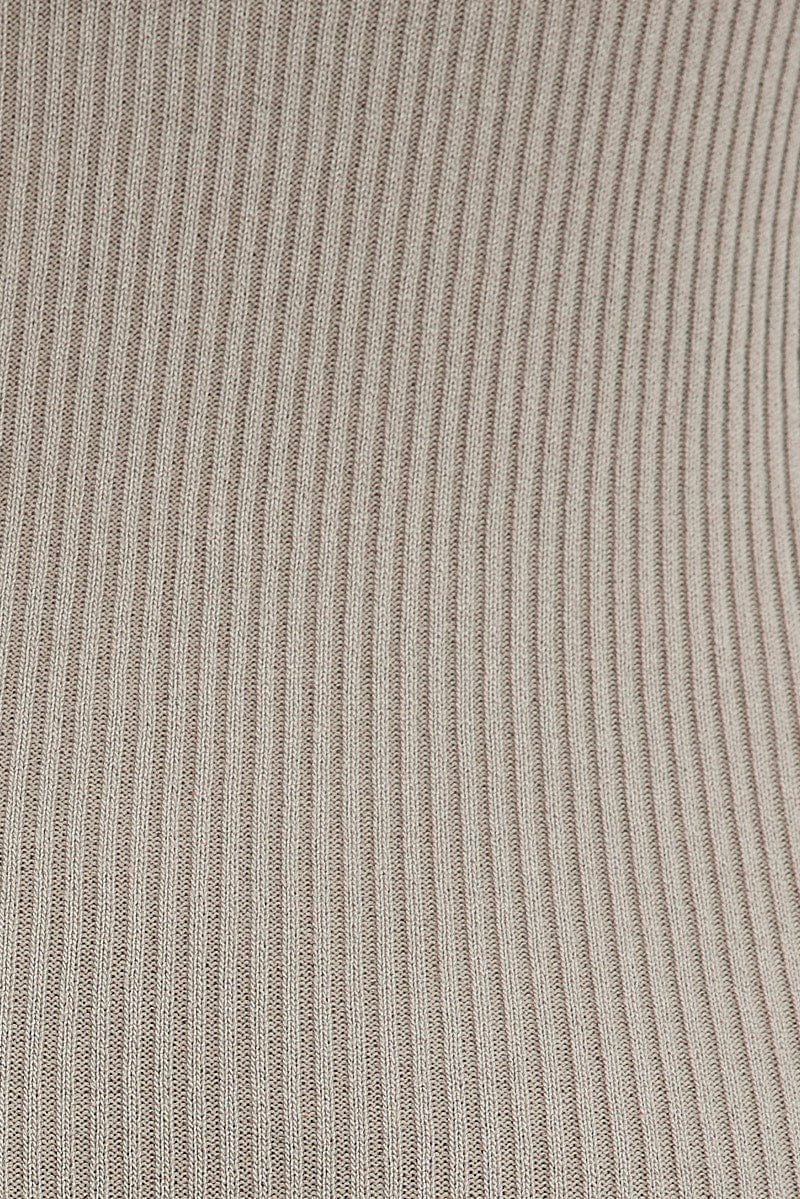 Brown Playsuit & Shrug Set Long Sleeves Sweetheart Knit