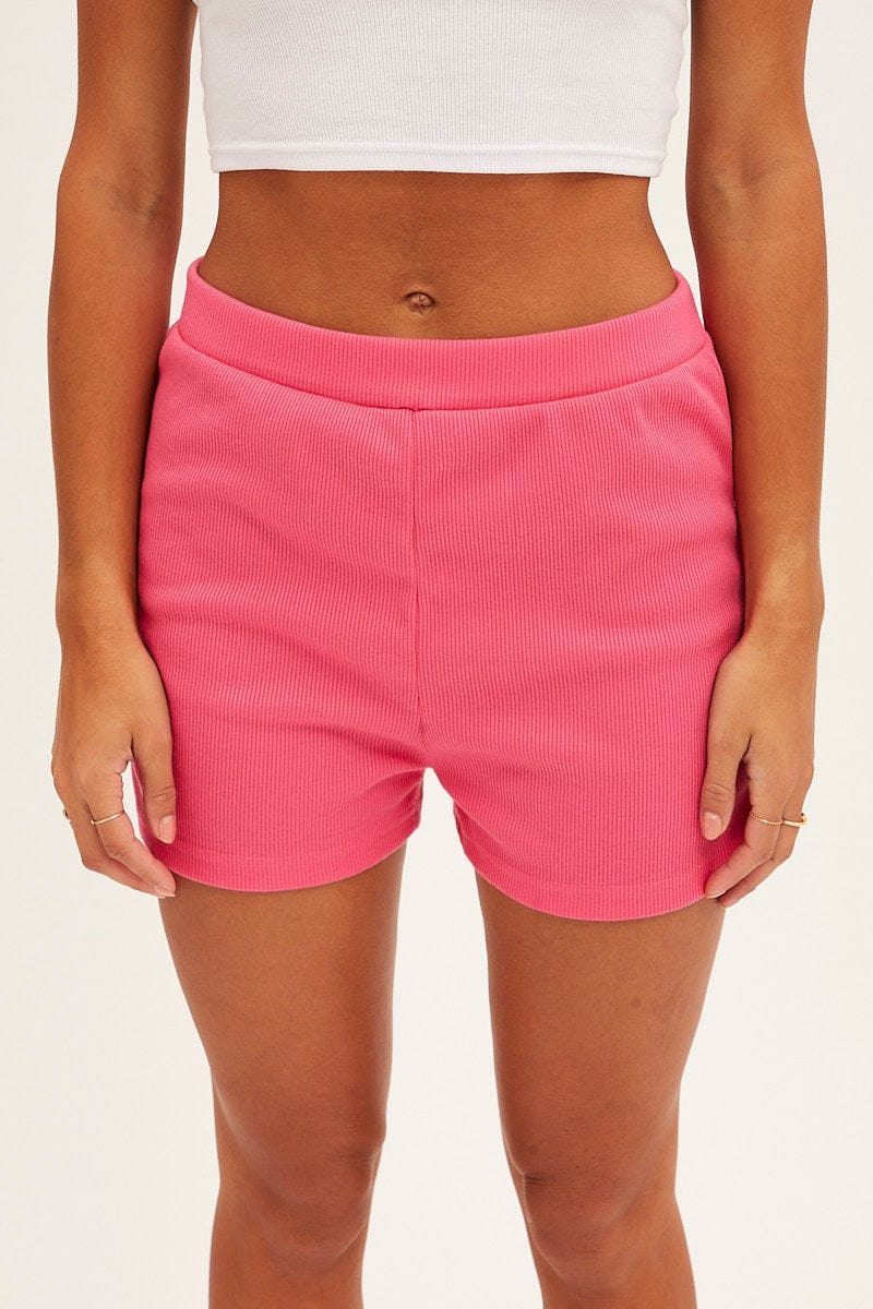 Pink Crop Top Loungewear Set