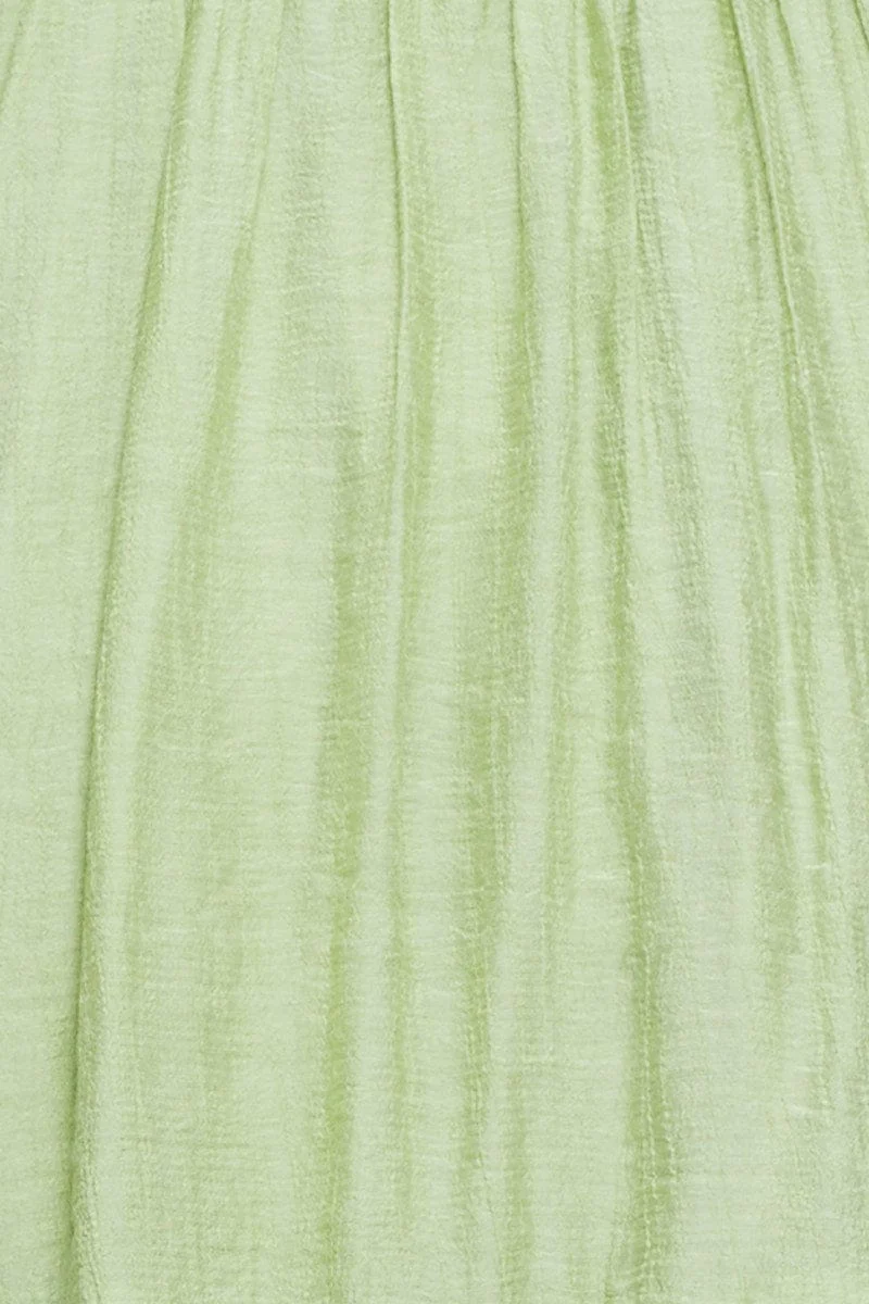 Green Dress Short Sleeve Mini