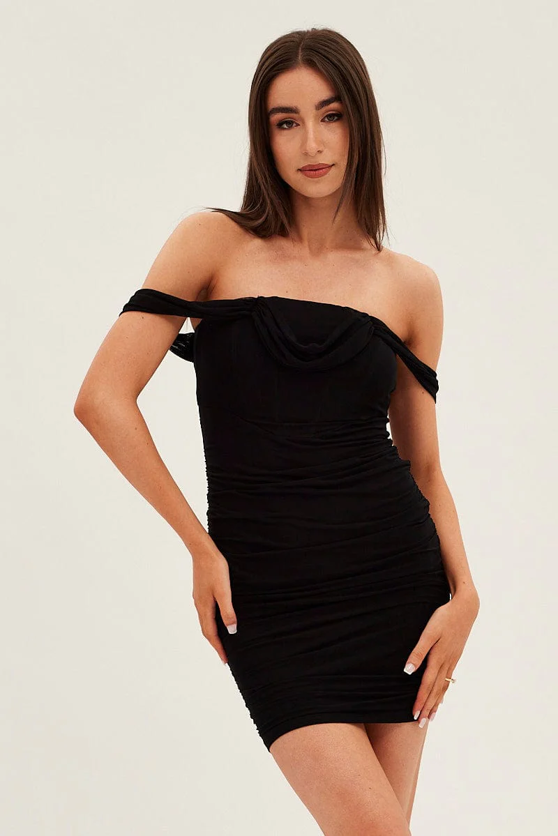 Black Bodycon Party Dress