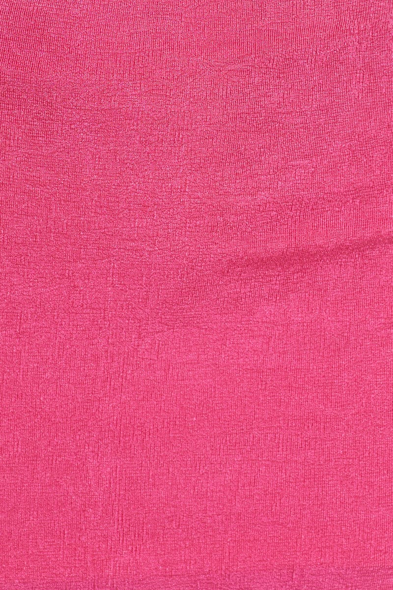 Pink Midi Dress Slinky Jersey