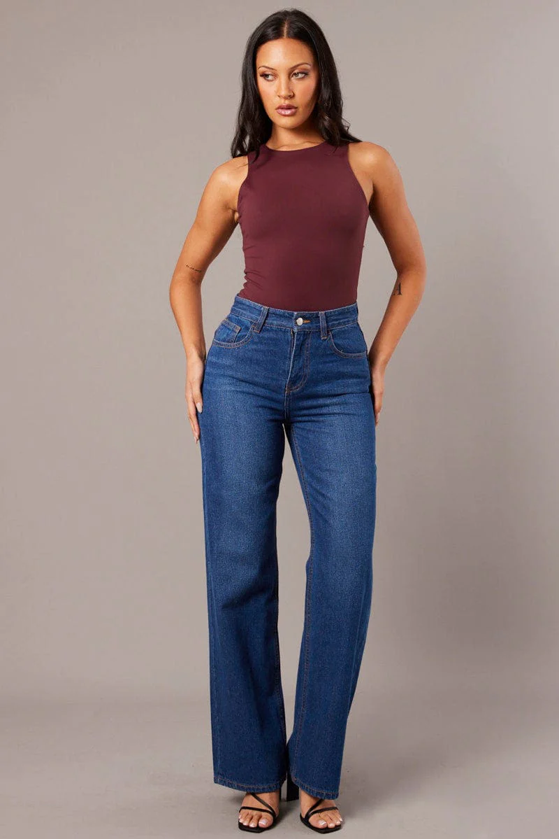 Red Supersoft Bodysuit Sleeveless