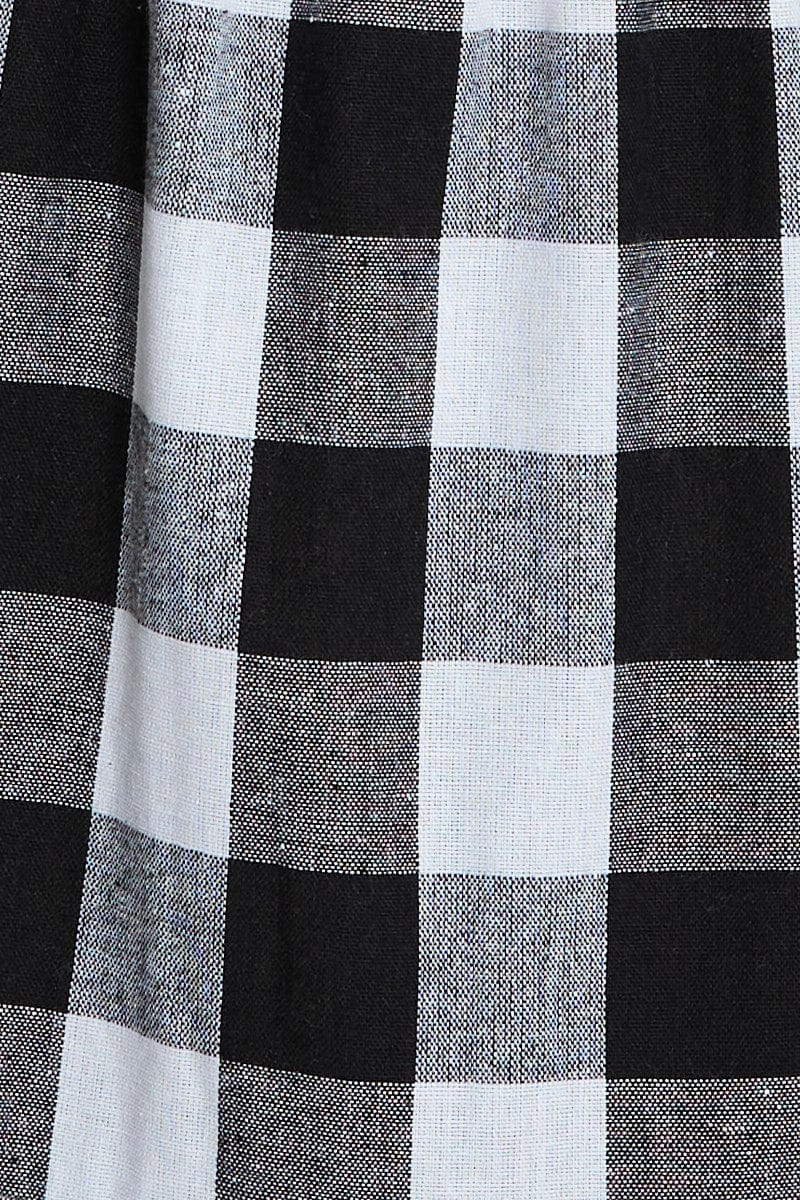 Check Singlet Top Crop