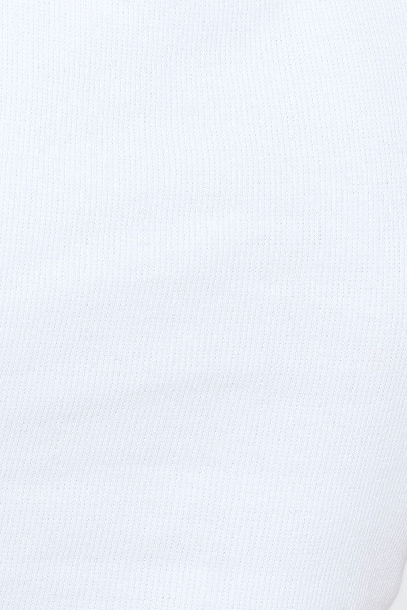 White Tank Top Sleeveless Crew Neck