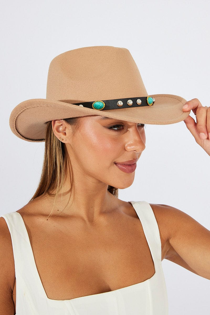 Beige Cowboy Hat