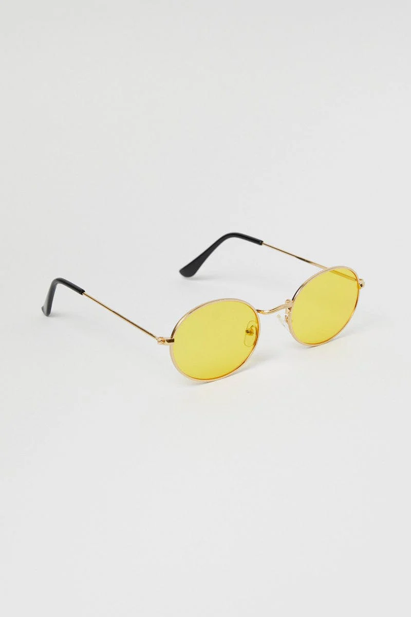 Yellow Fashion Sunglasses