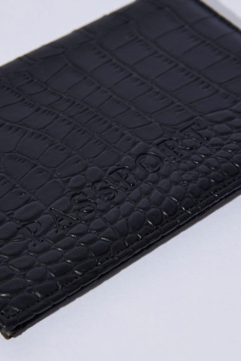 Black Passport Holder