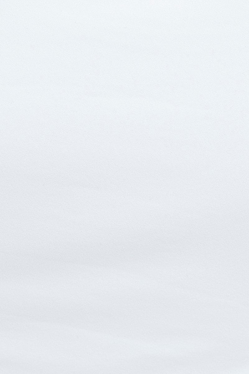 White Supersoft Crop Top Short Sleeve