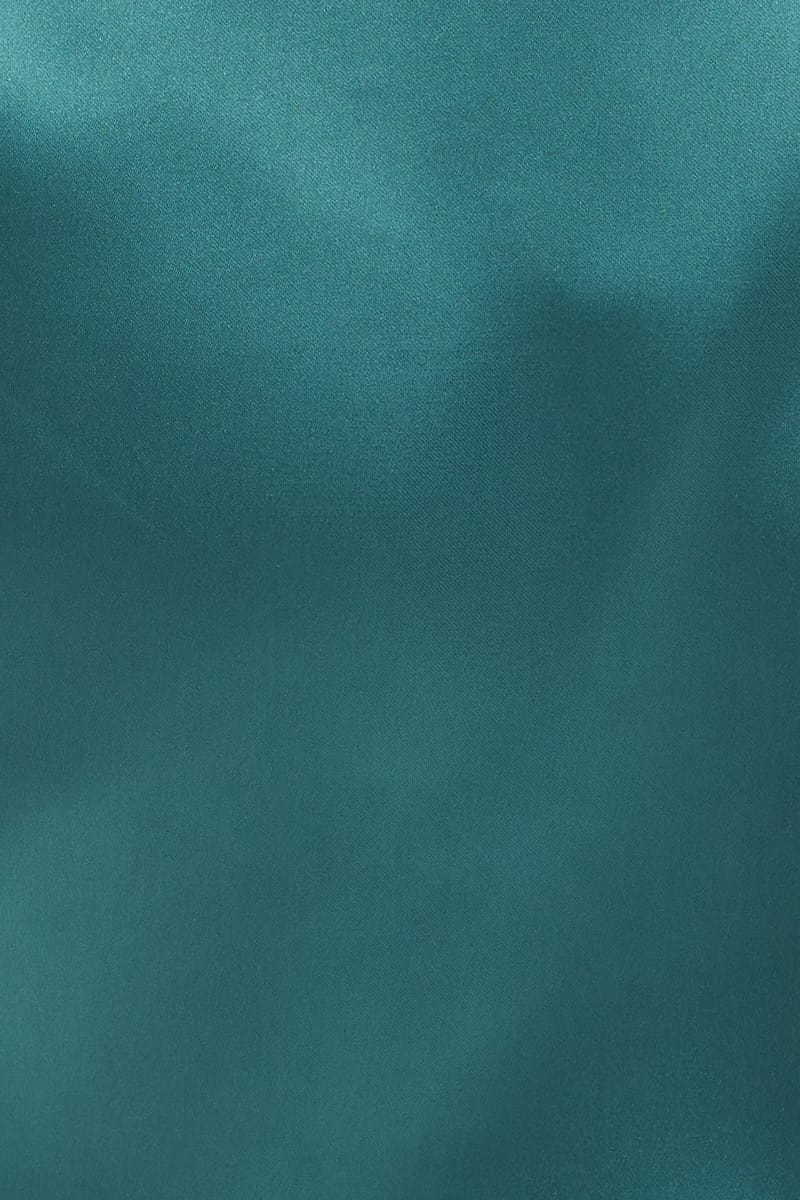 Blue Mini Skirt High Rise Satin