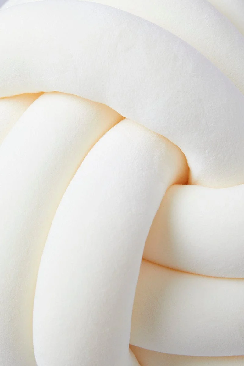 White Knot Cushion