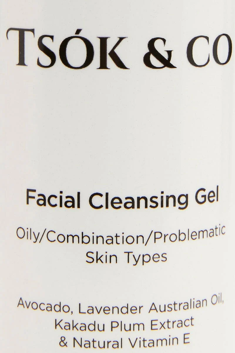 White Tsok And Co Facial Cleansing Gel 125Ml