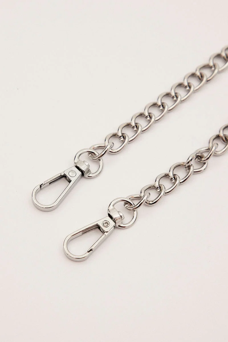 Black Rhinestone Decor Shoulder Bag