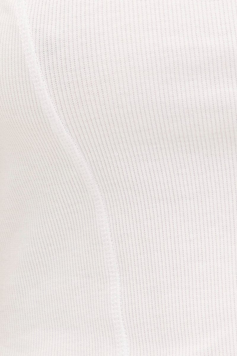 White T Shirt Short Sleeve Scoop Neck