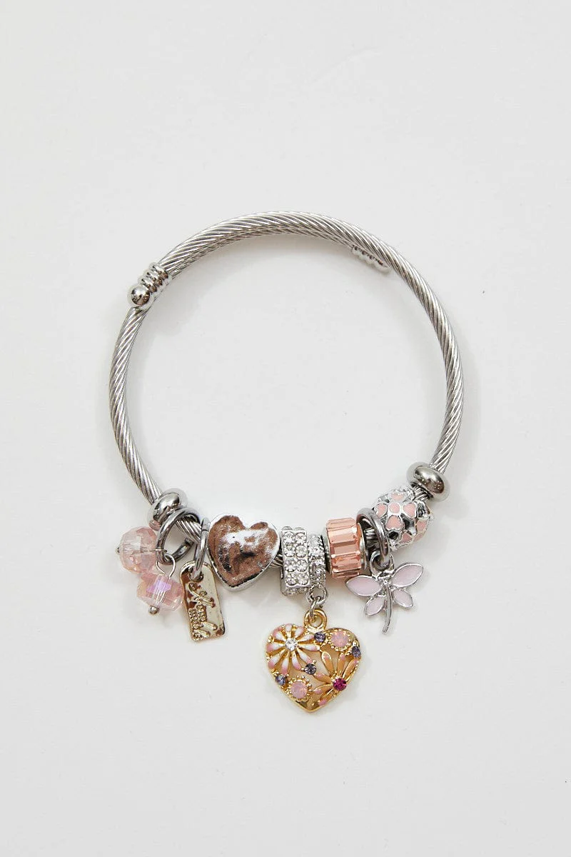 Pink Charm Bracelet