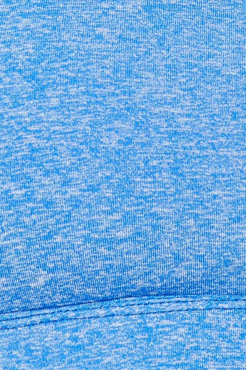 Blue Active Cross Back Sports Bra
