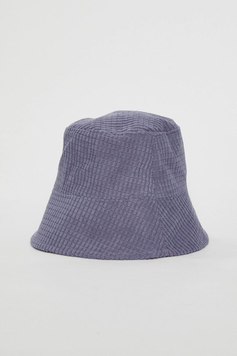 Blue Corduroy Bucket Hat