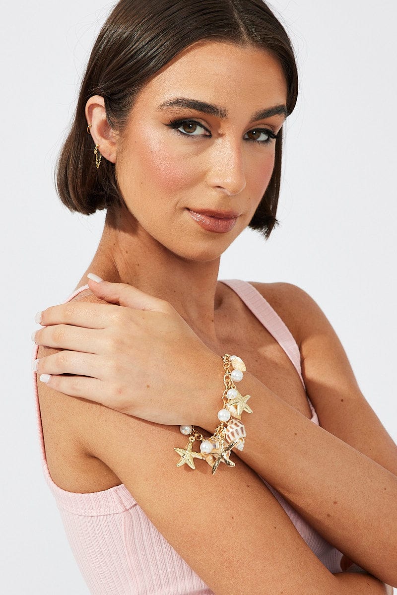 Gold Shell Bracelet