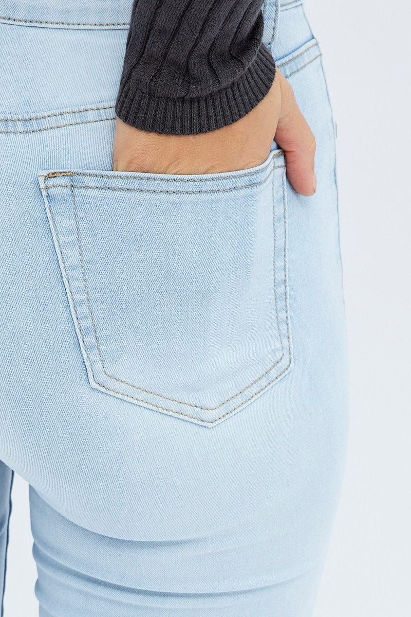 Denim Skinny Jeans High Rise