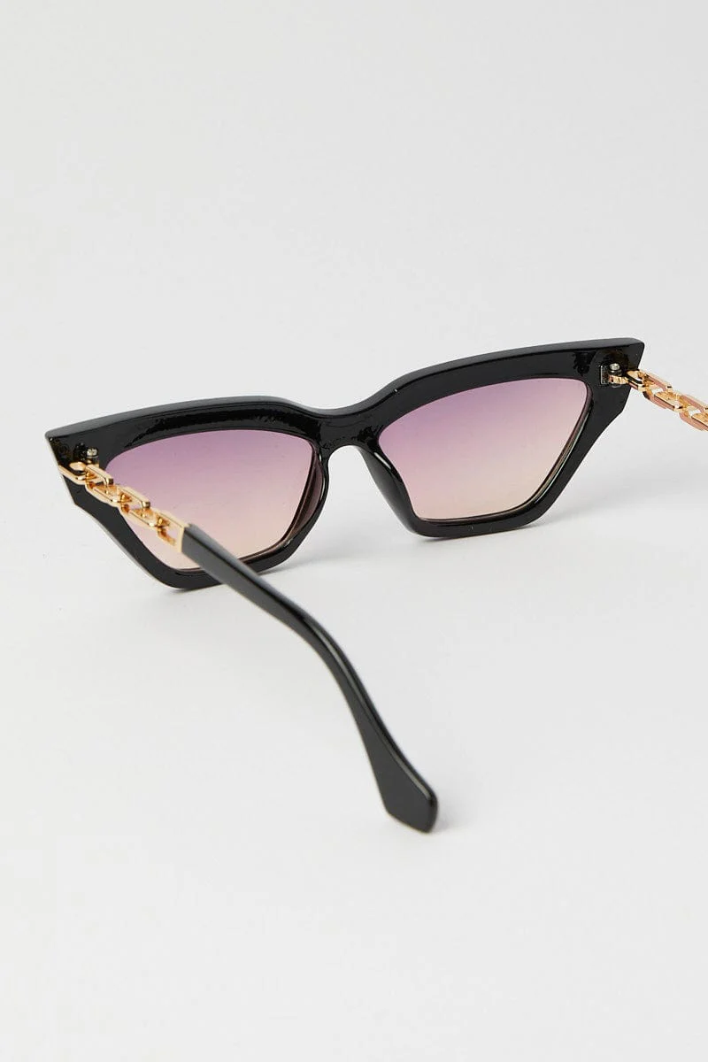 Black Cat Eye Sunglasses