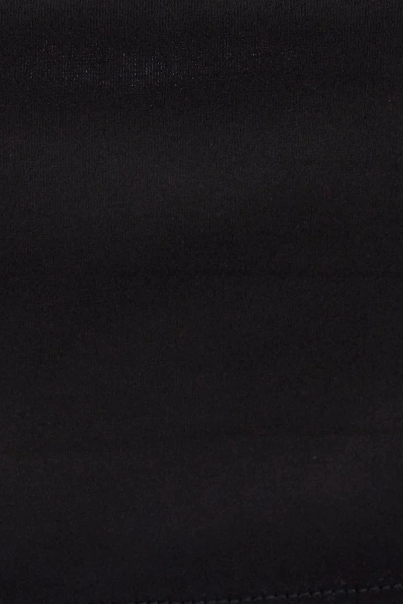 Black Corset Top Sleeveless Cowl Neck