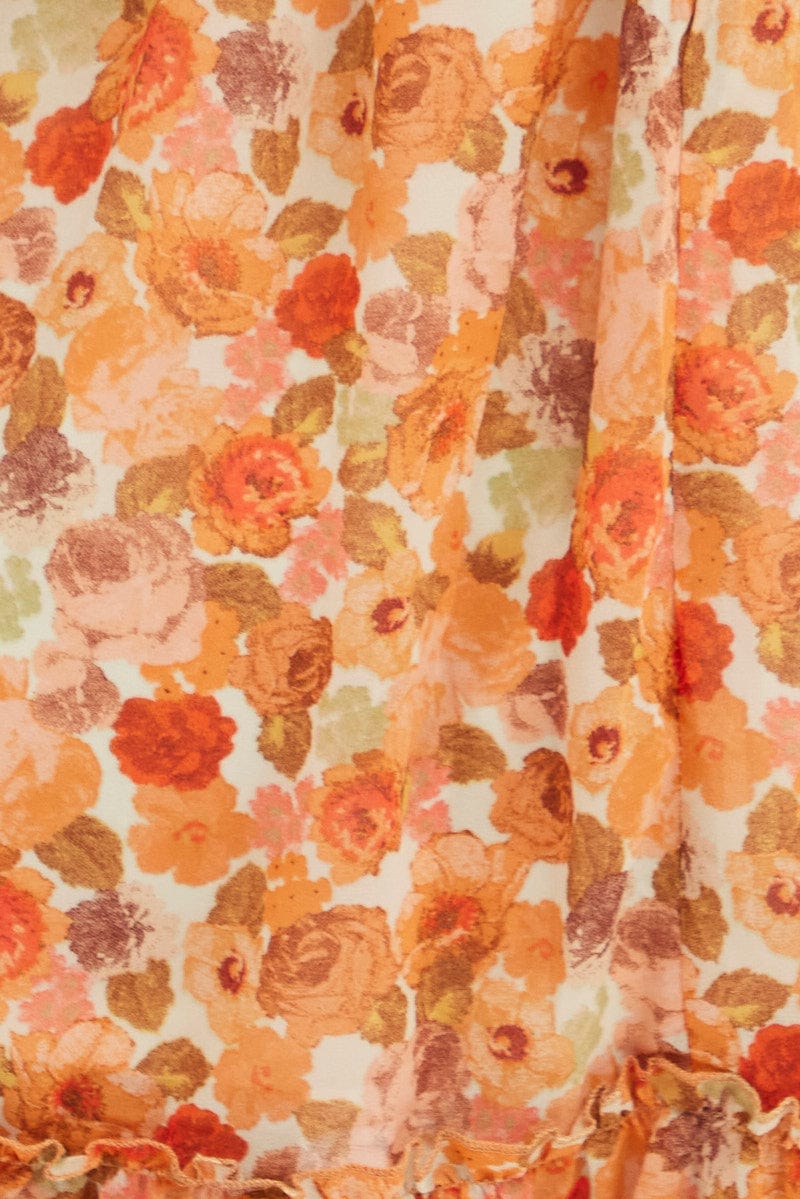 Print Mini Dress Long Sleeve