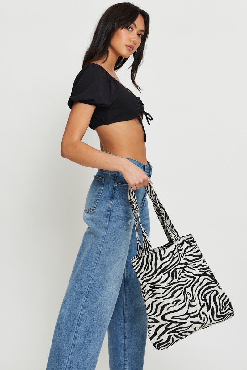Print Cord Tote Bag