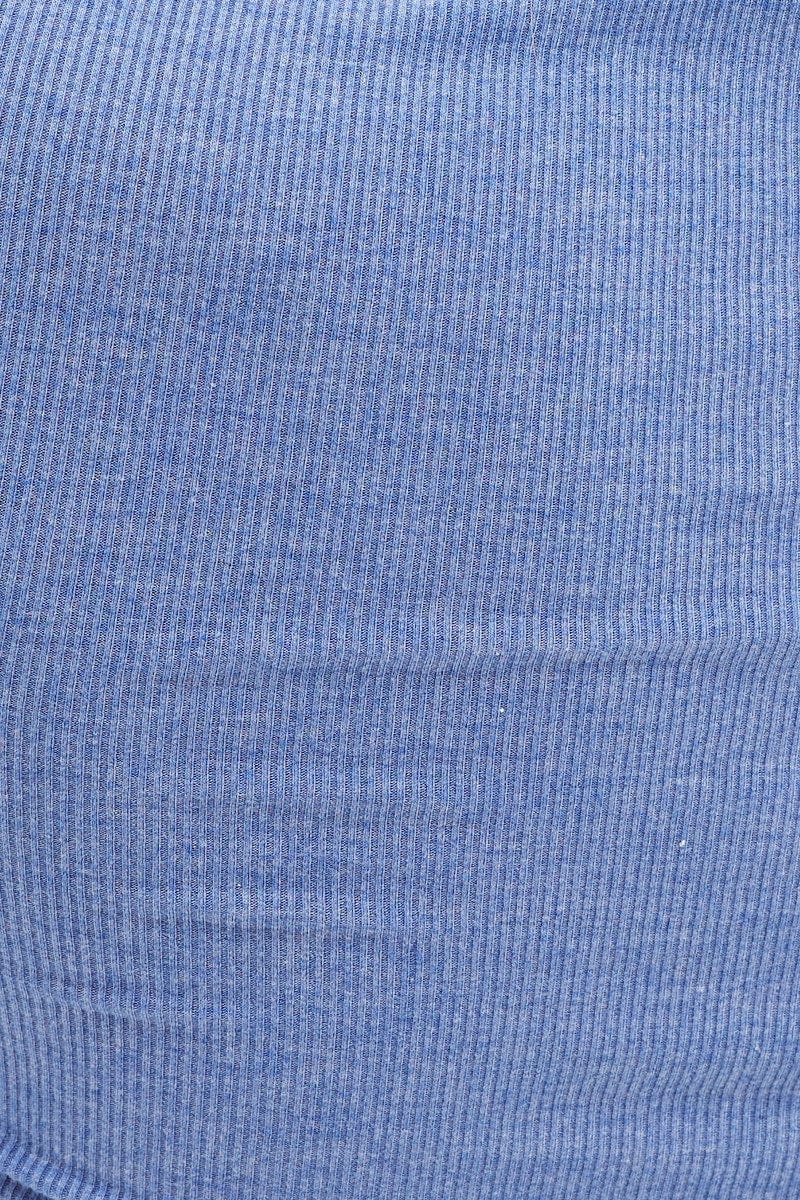 Blue Graphic Top Short Sleeve