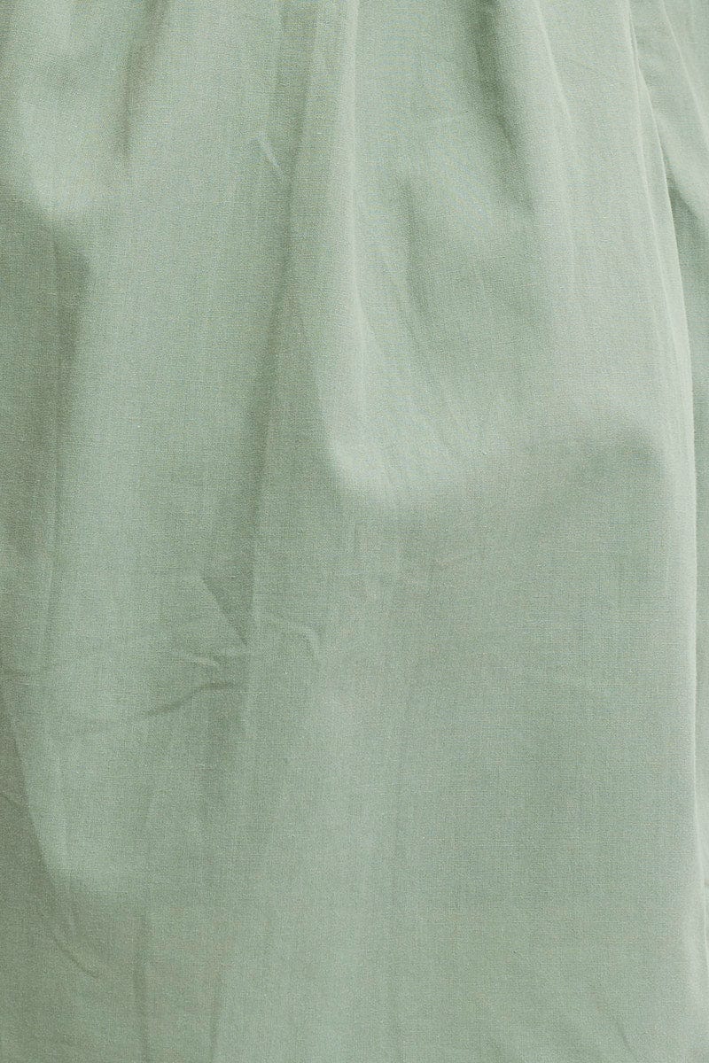 Green Mini Dress Short Sleeve