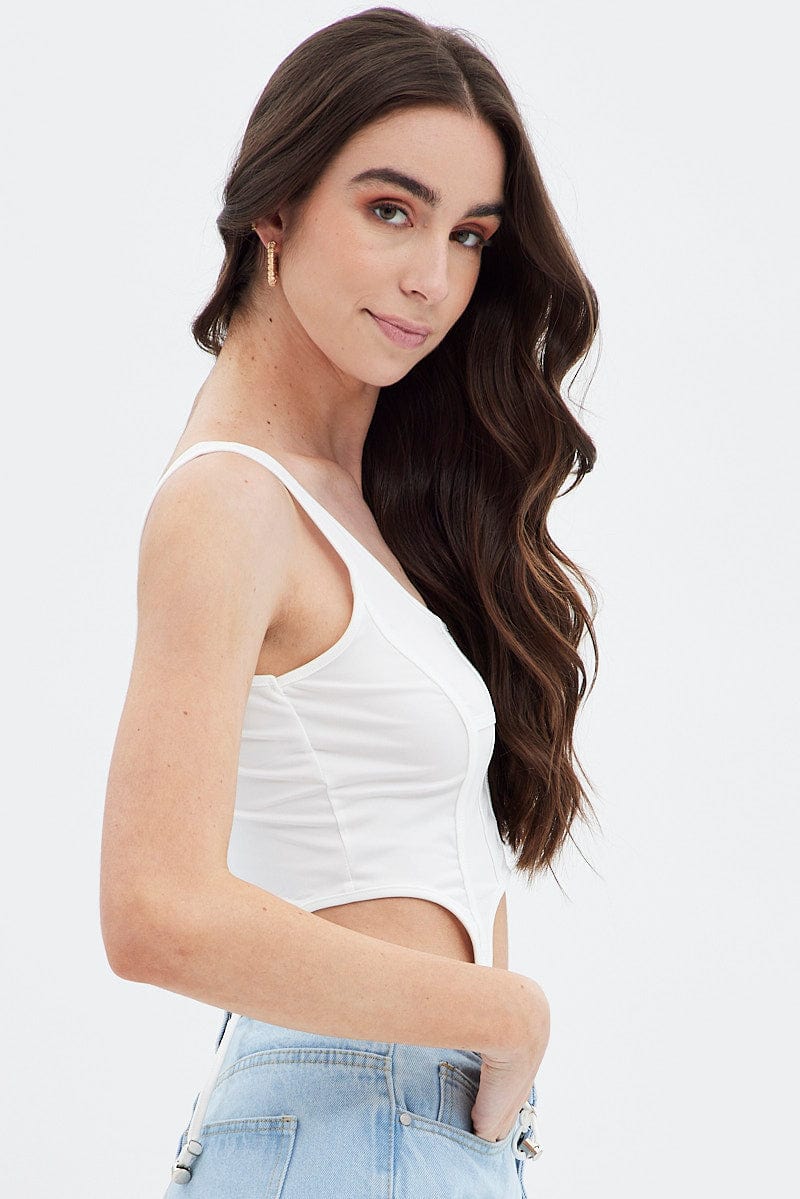 White Corset Top Lingerie