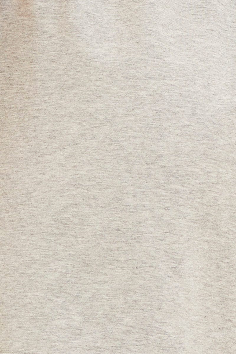 Grey Relaxed Short Pull On Cotton Terry Stretch