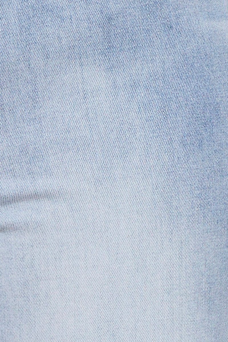 Blue Skinny Jeans High Rise Denim