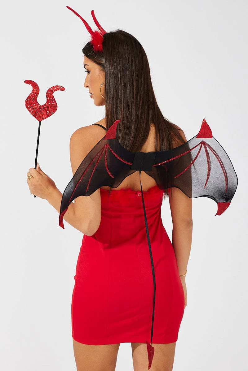 Black Halloween Devil Set