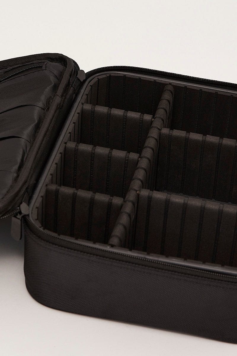Black Travel Makeup Cosmetic Case