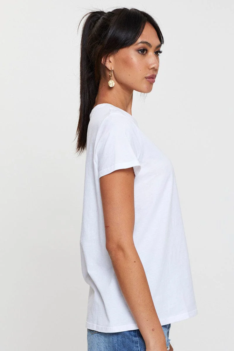 White Graphic T Shirt Sleeve_Length