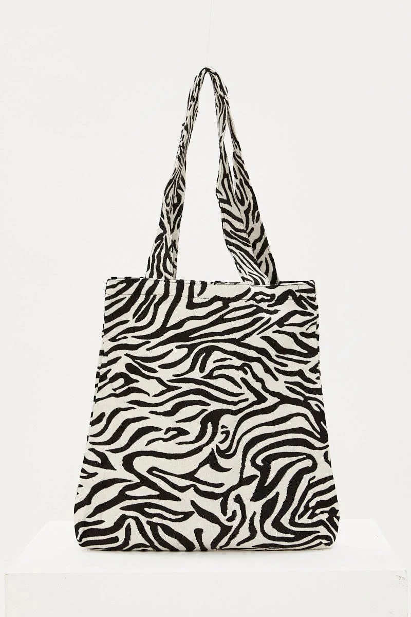 Print Cord Tote Bag