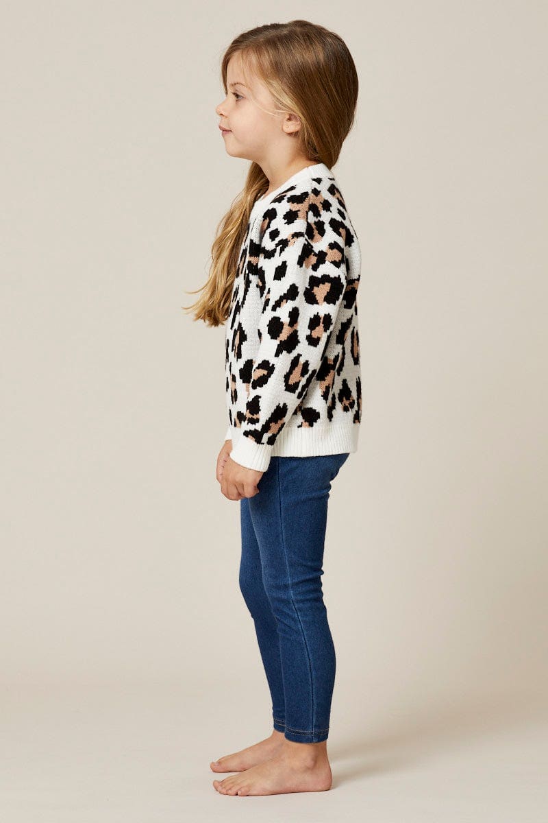 Blue Kids High Rise Denim Jeggings