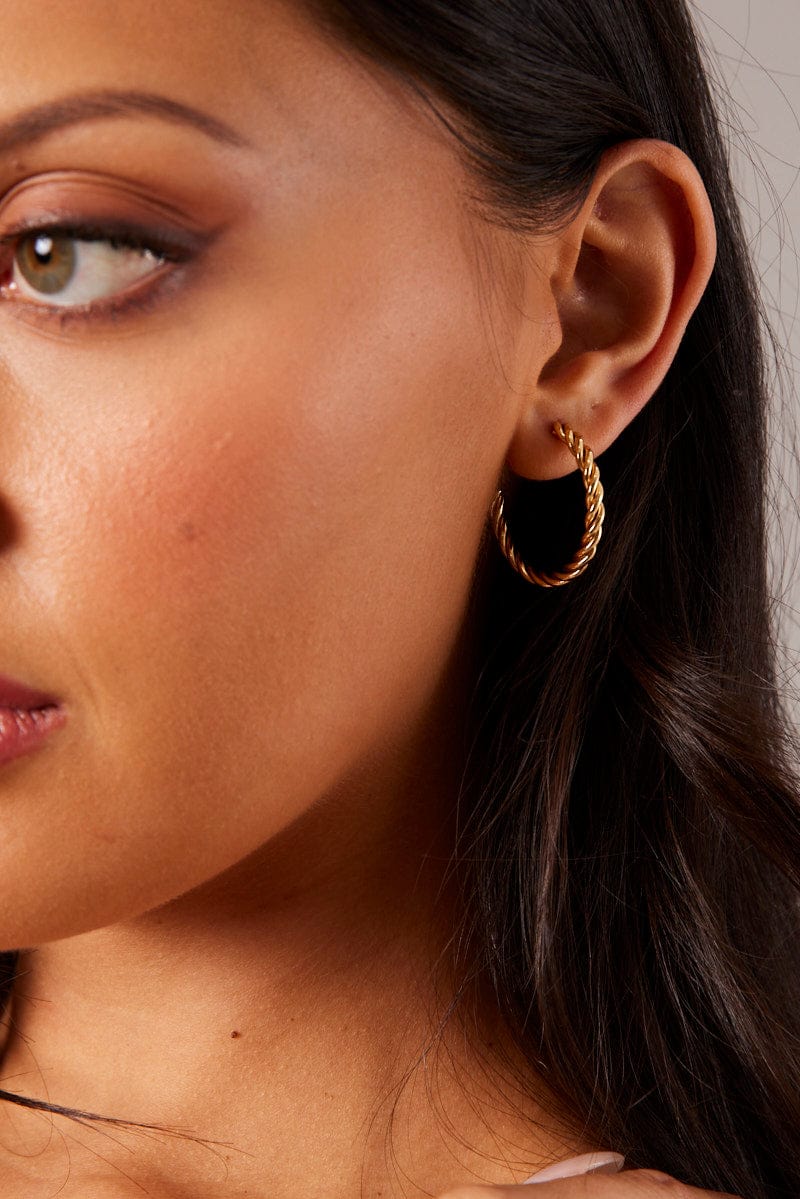 Gold Hoop Earrings