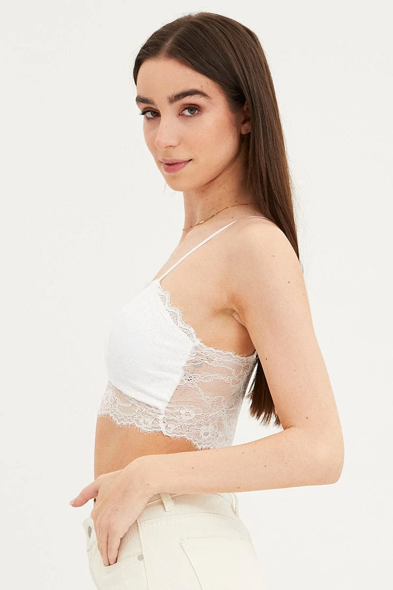 White Bralette Lace