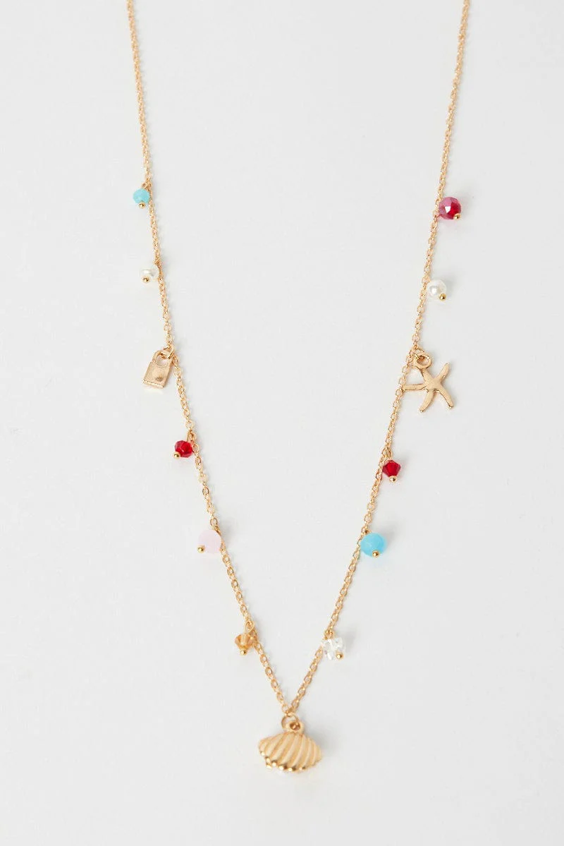 Multi Shell and Starfish Belly Chain
