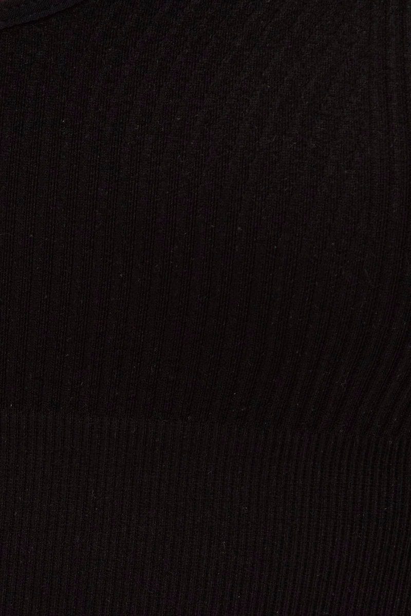 Black Bralette V Neck Seamless